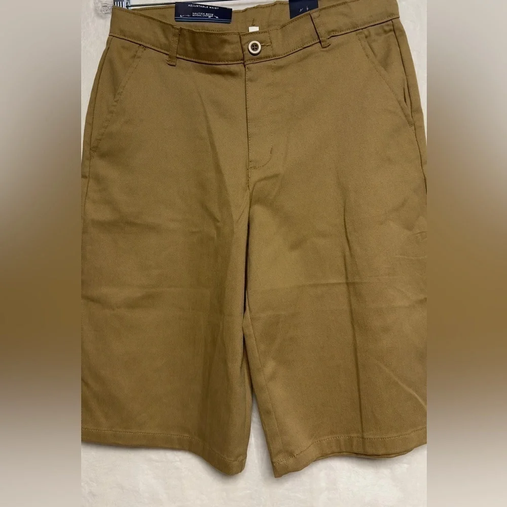 Nautica School Uniform Shorts, Burnished Khaki boys size 18 or 20